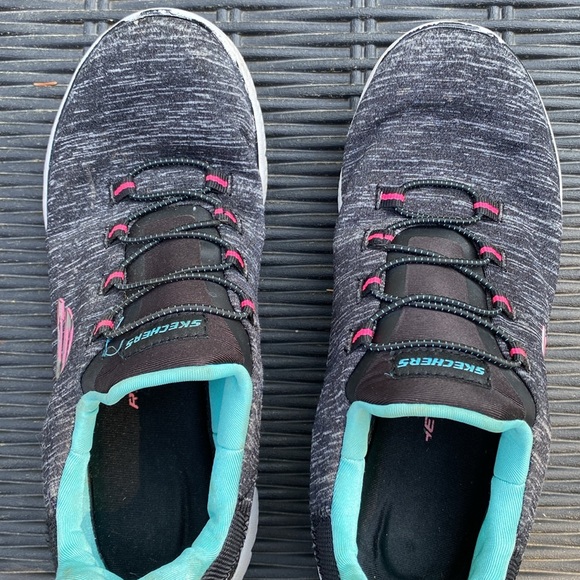 Skechers, girls running shoe, size 6.5, slip-one, - Picture 4 of 12